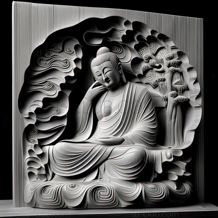 3D model Buddha Osamu Tezuka (STL)